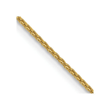 14k 24 inch 1mm Parisian Wheat with Lobster Clasp Chain